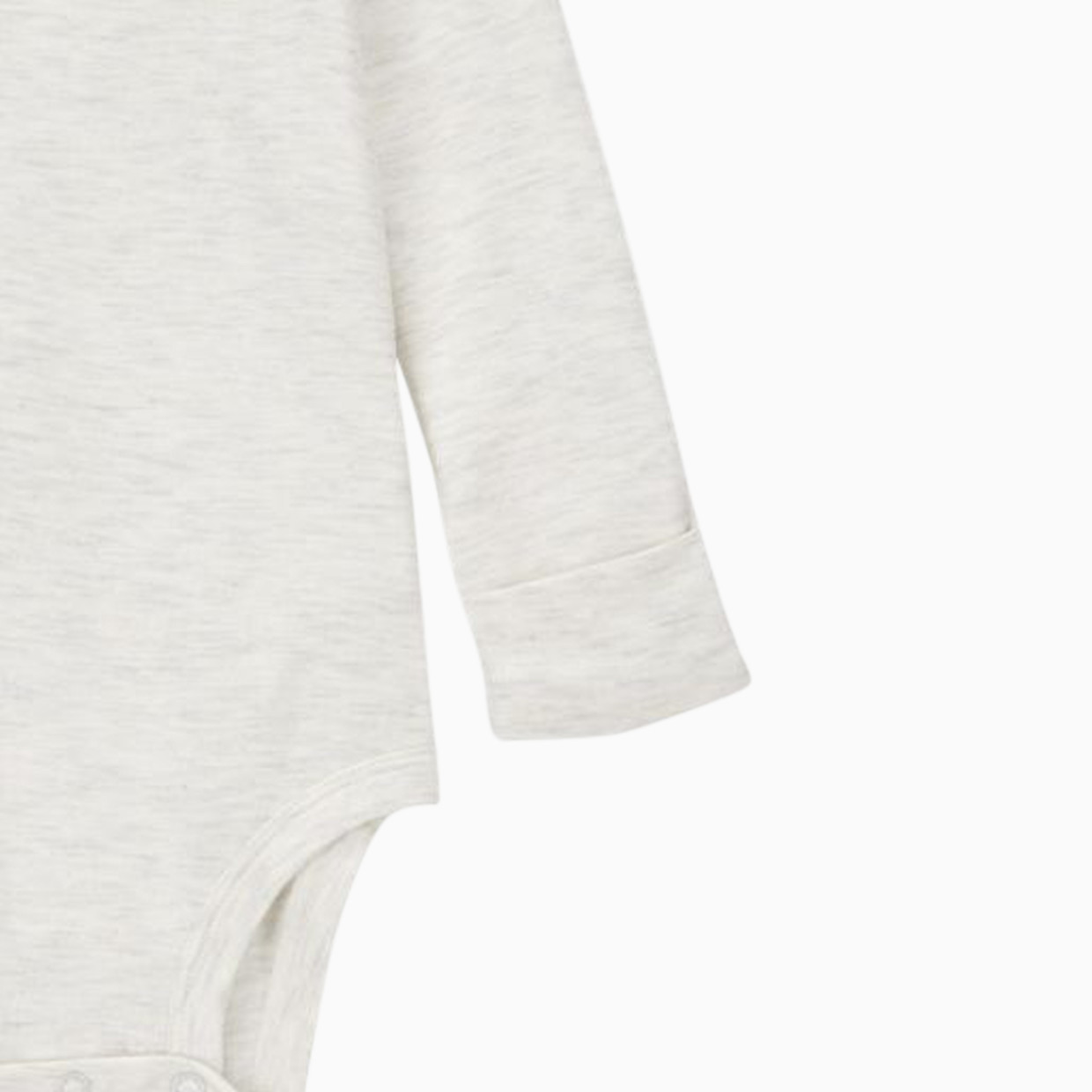 Carter's 2-Pack Long-Sleeve PurelySoft Bodysuits - Ivory/Heather, 0-3 M.
