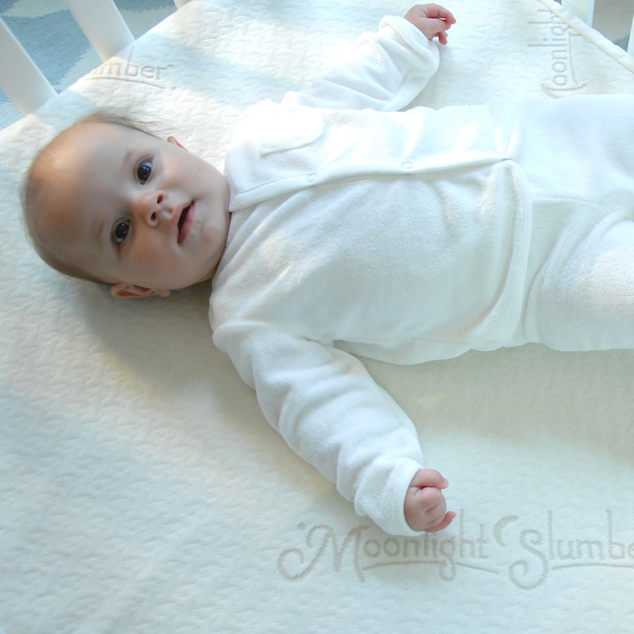 Moonlight Slumber Cotton Waterproof Crib Mattress Cover - Beige.
