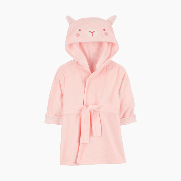 Carter's Hooded Terry Robe - Pink, 0-9 M.