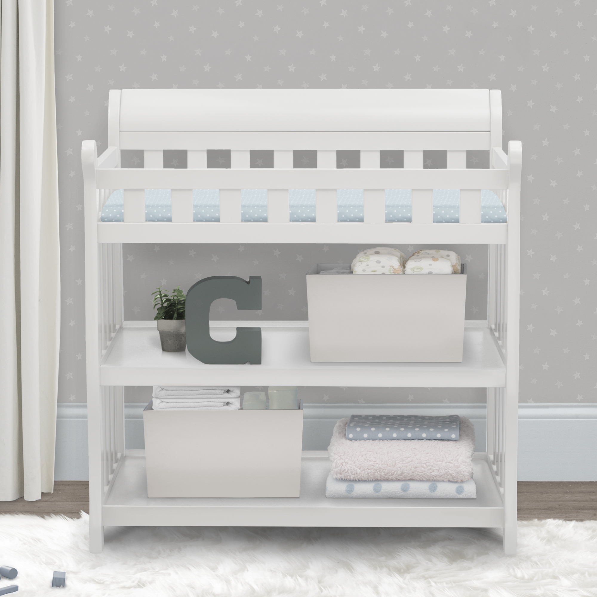 Delta Children Eclipse Changing Table White Babylist Shop