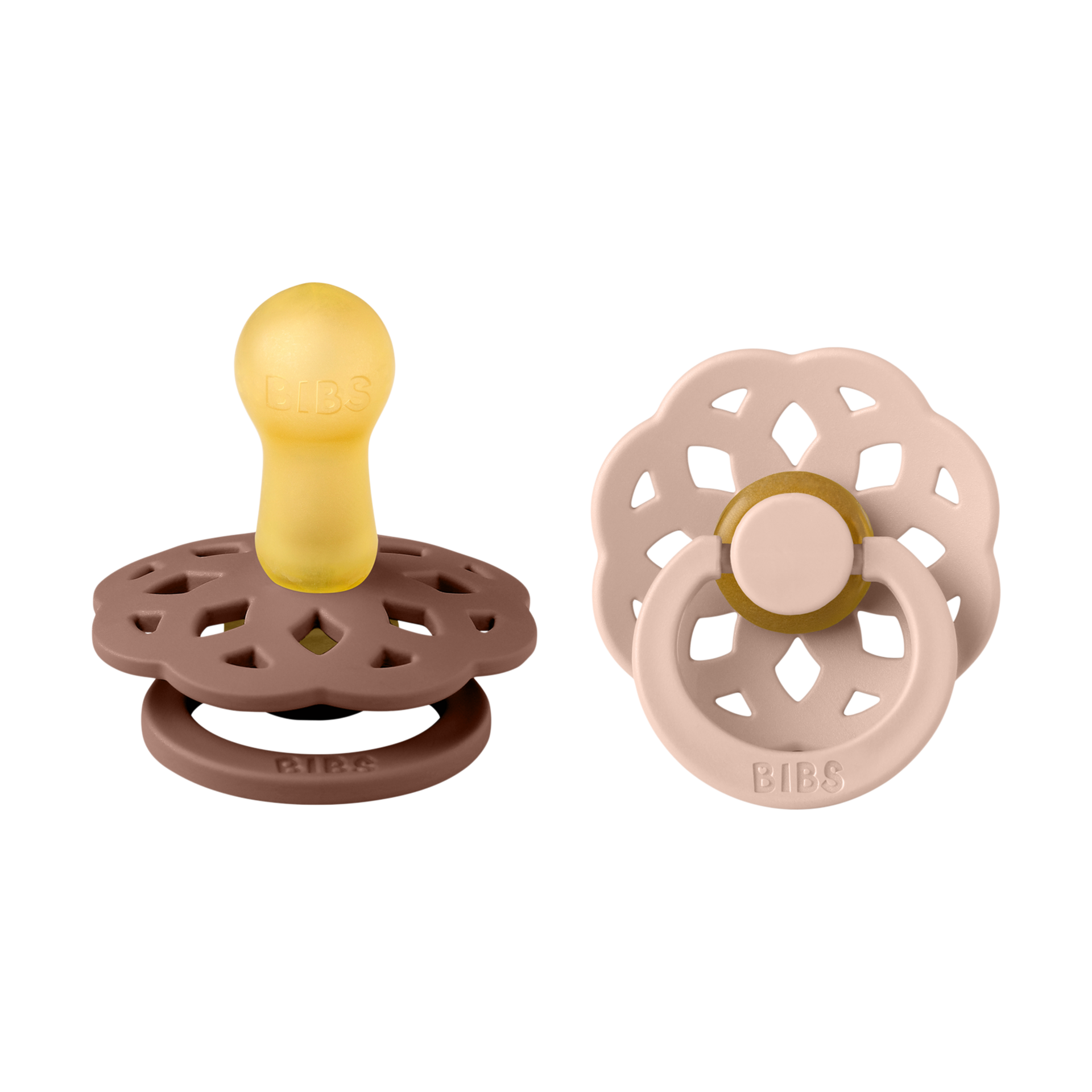BIBS Boheme Natural Rubber Pacifier (2 Pack).