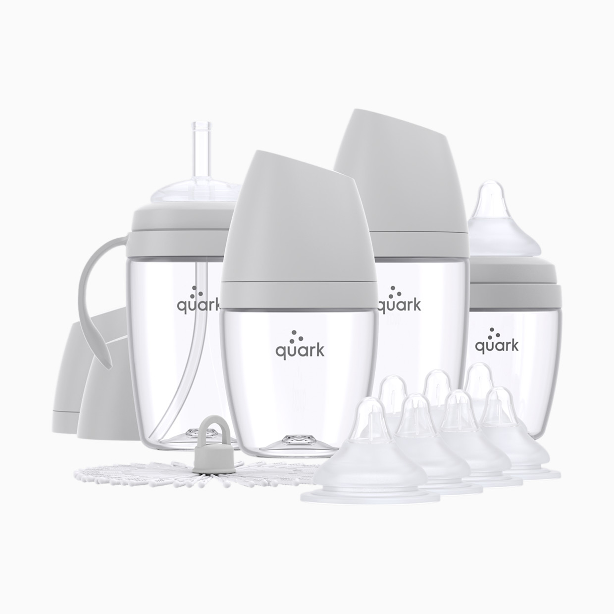 Quark BuubiBottle Hybrid Baby Bottle Bundle - Grey.