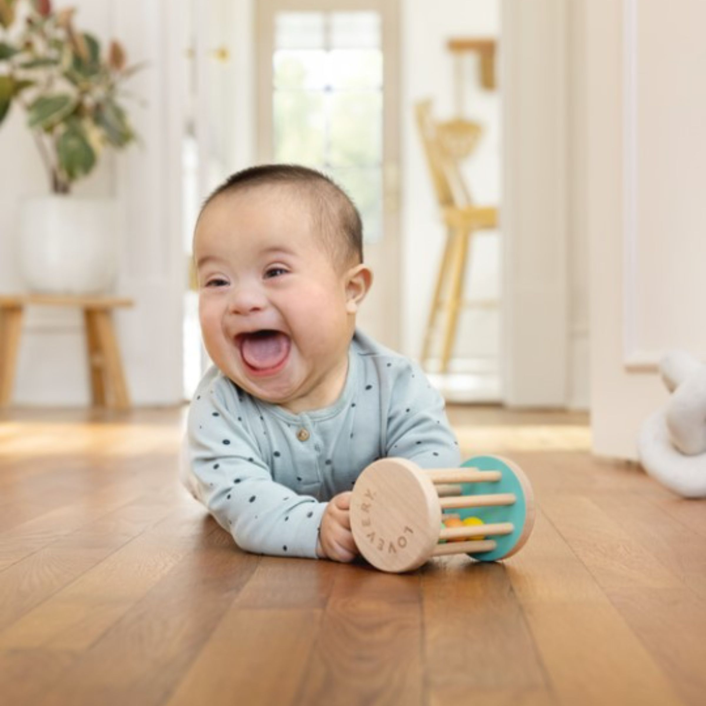 Lovevery Montessori Baby Rolling Rattle.