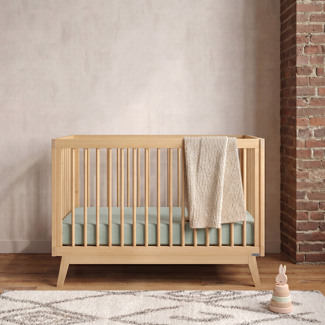 dadada Soho 3-in-1 Convertible Crib - Natural.