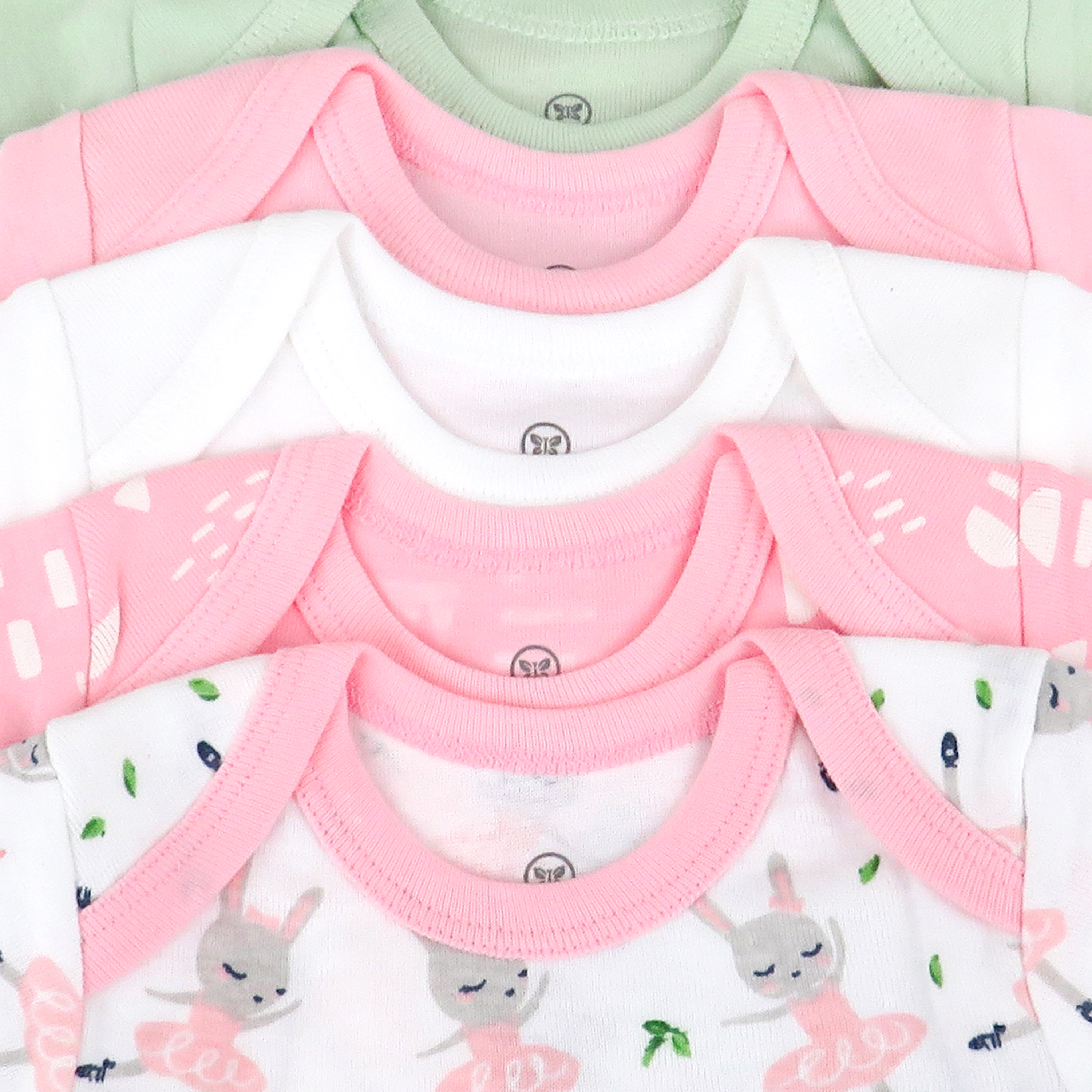 Honest Baby Clothing 5-Pack Organic Cotton Long Sleeve Bodysuit - Tutu Cute, 0-3 M.