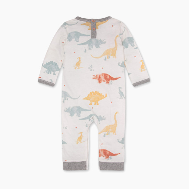 Burt's Bees Baby Romper Jumpsuit, 100% Organic Cotton One-Piece Coverall - Jurassic Territory, 6-9 Months.