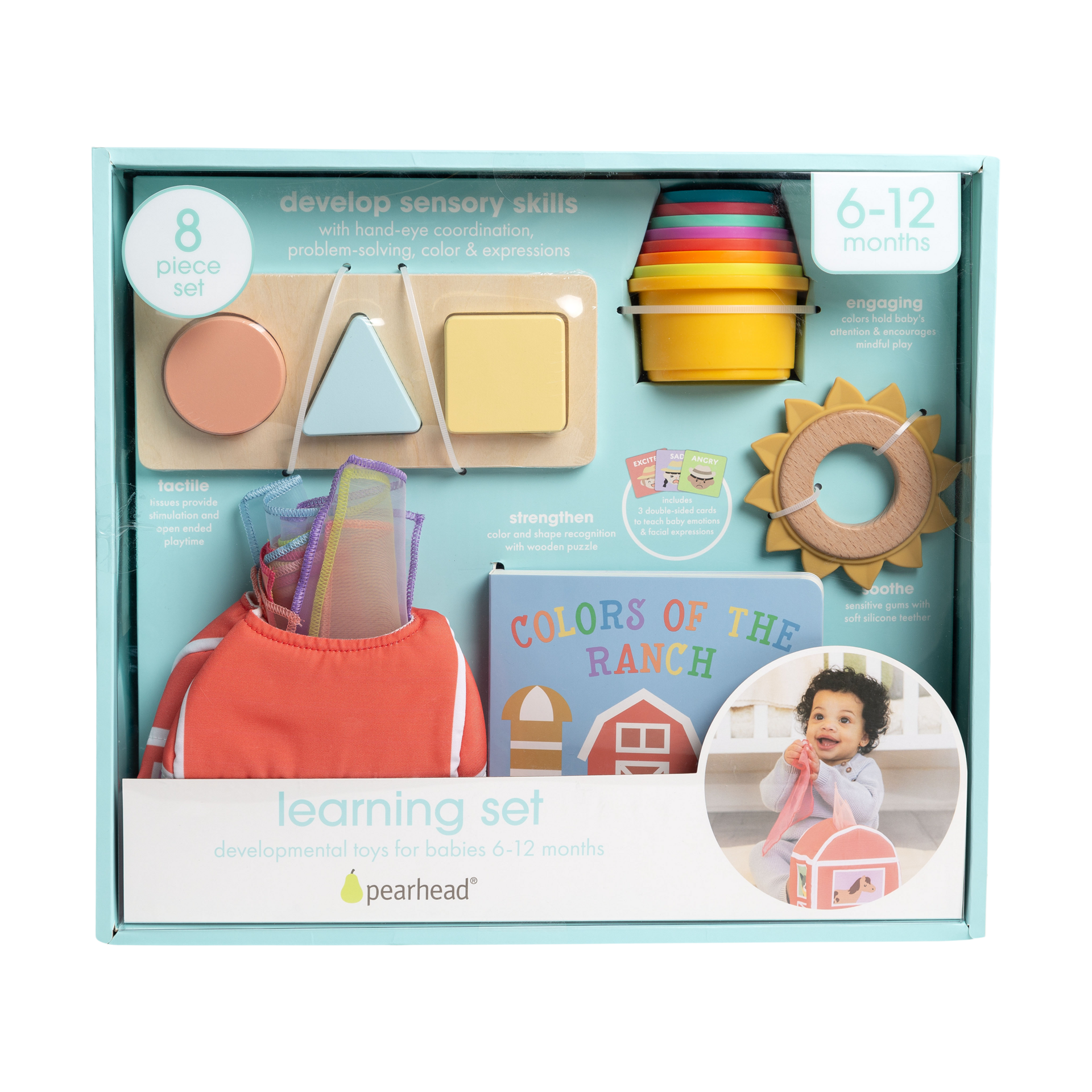 Pearhead 6-12 Months Baby Learning Toys Set.