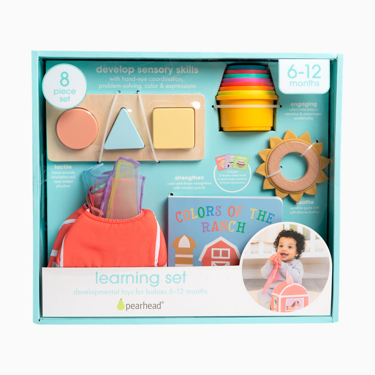 Pearhead 6-12 Months Baby Learning Toys Set.