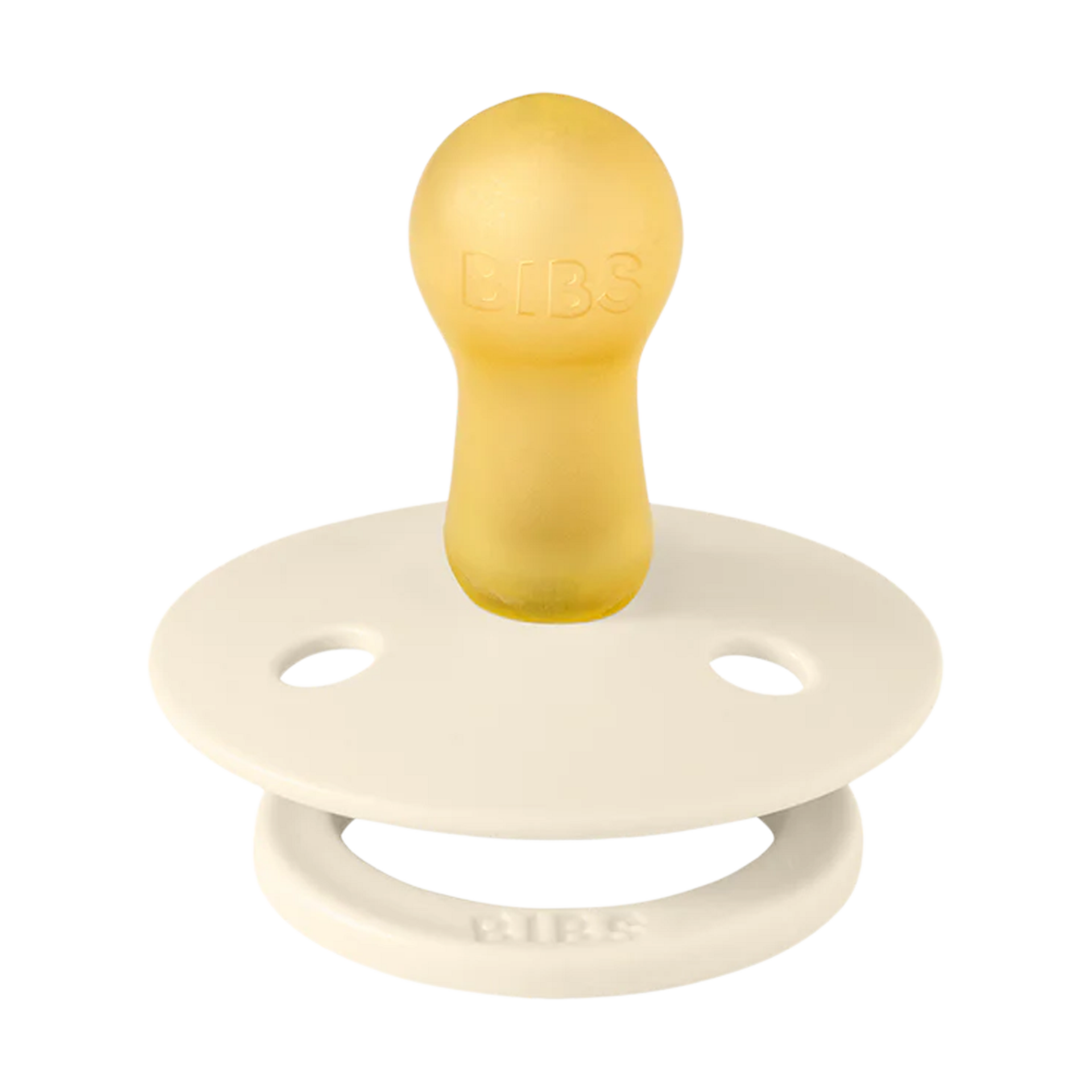 BIBS Studio Morning Bloom Colour Natural Rubber Pacificier (2-pack) - Ivory, Size 1.