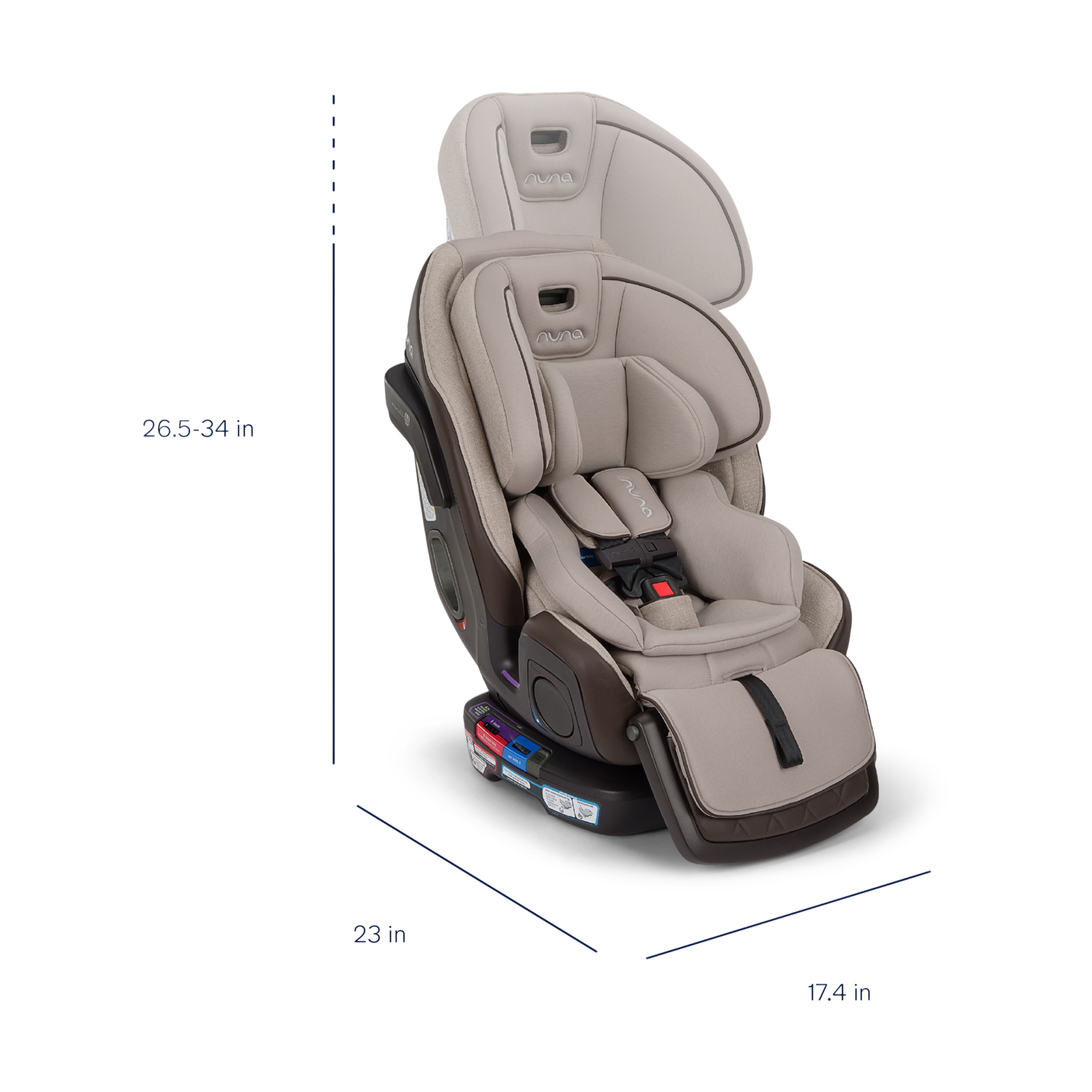 Nuna EXEC next Convertible Car Seat - Biscotti.