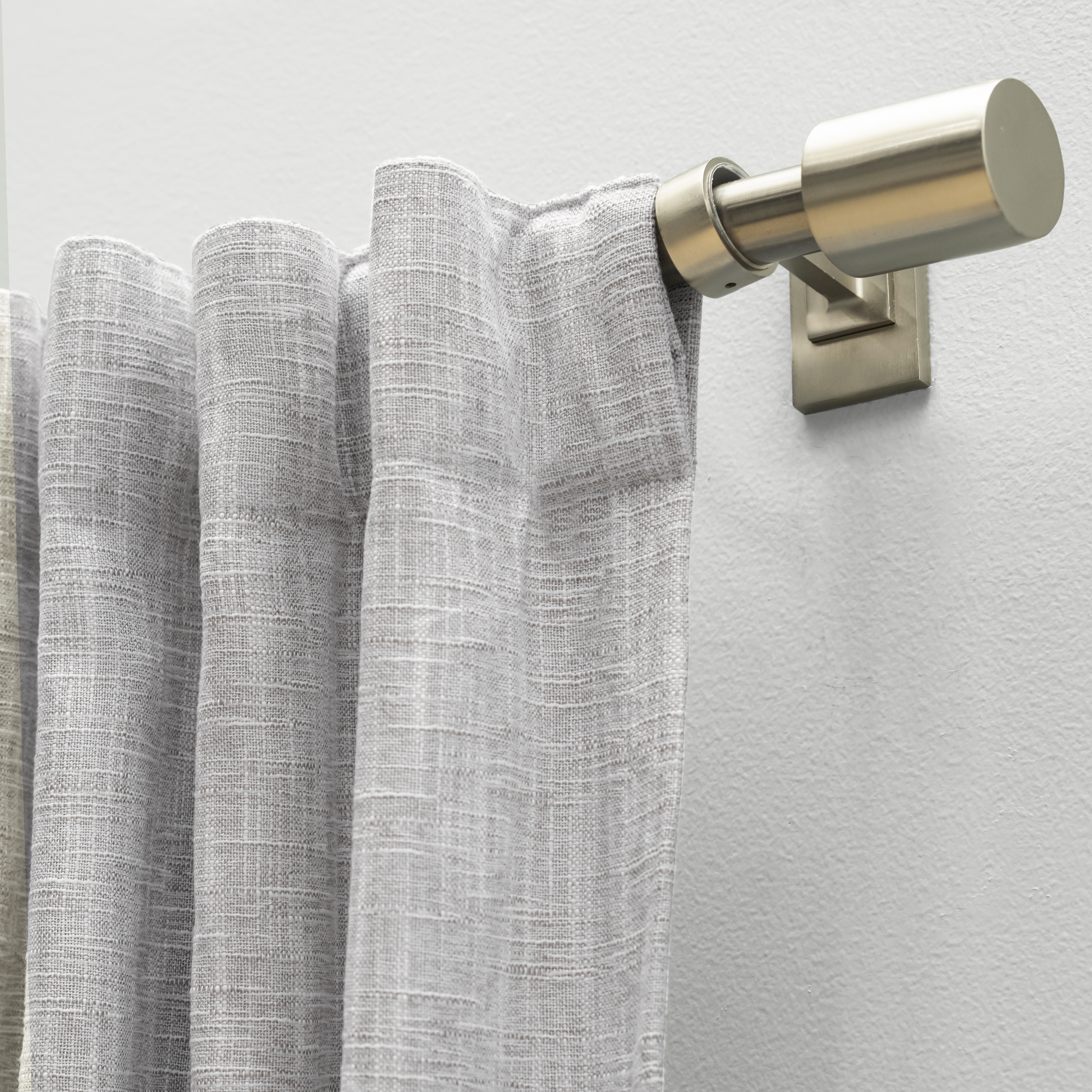 Ricardo Trading Haven Blackout Linen Curtain Panel - Light Grey, 52"W X 84"L.