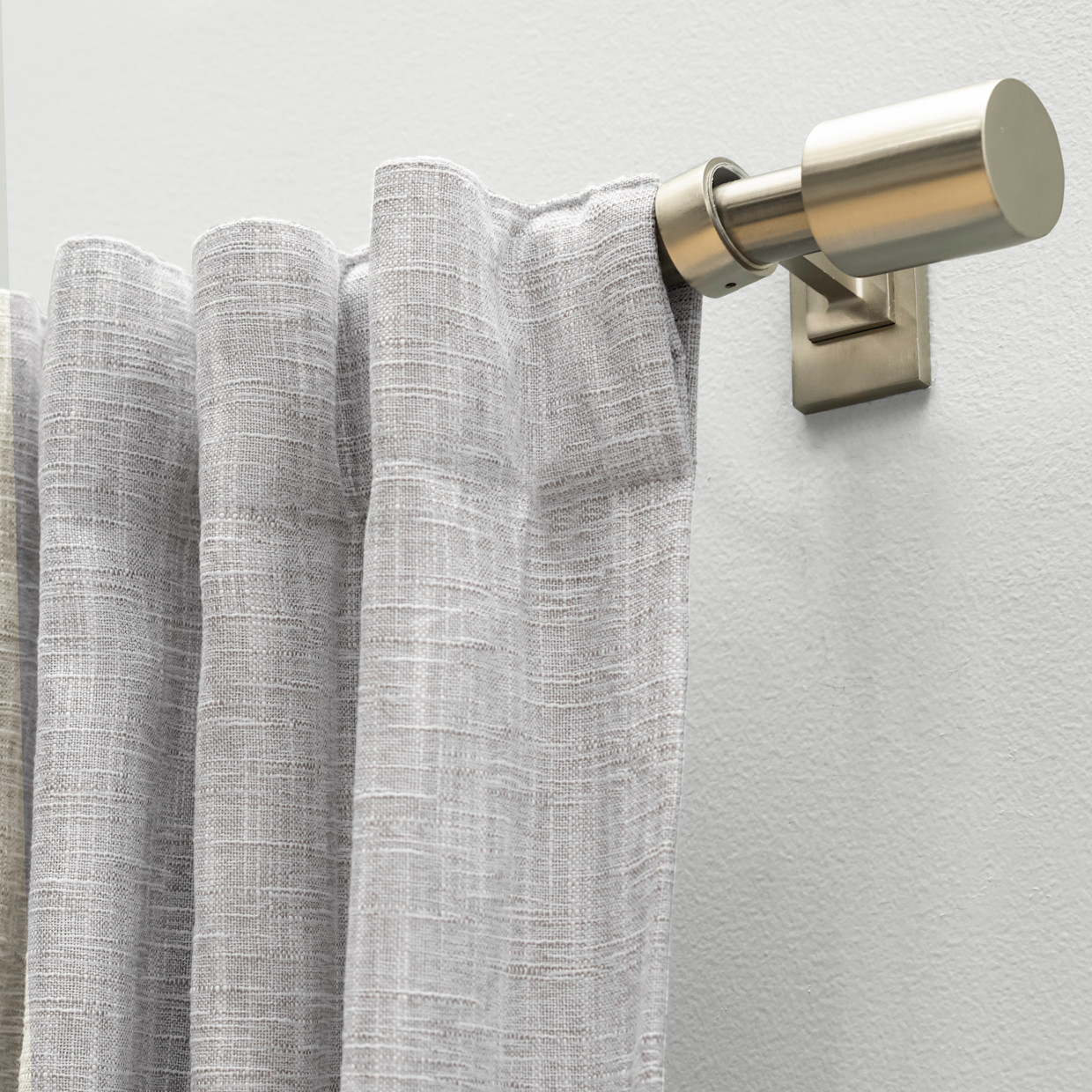 Ricardo Trading Haven Blackout Linen Double Wide Patio Panel - Light Grey, 104"W X 84"L.