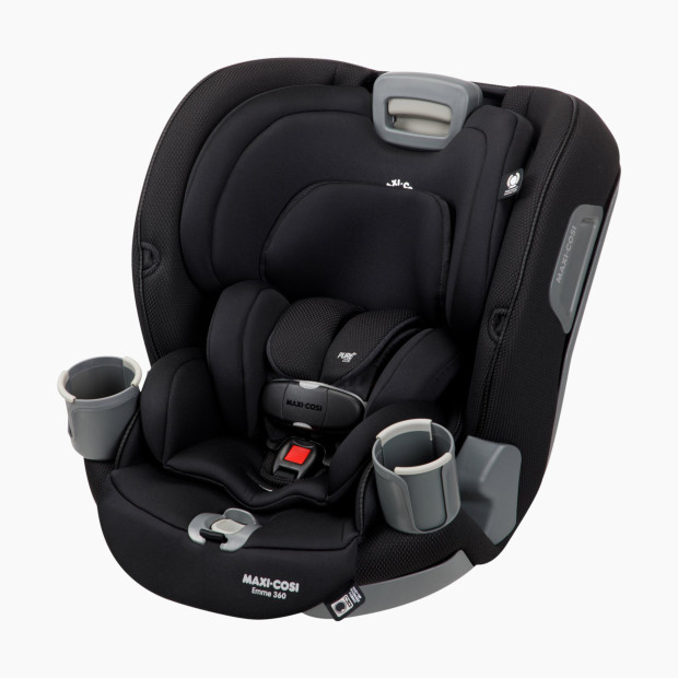 Maxi-Cosi Emme 360 Rotating All-in-One Car Seat - Midnight Black.