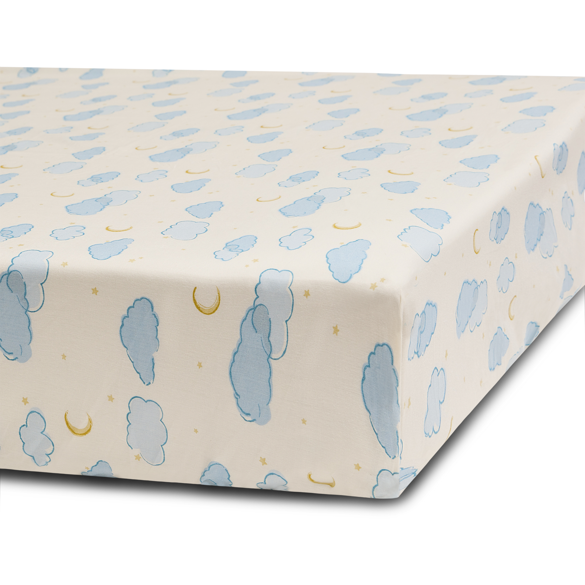 Soundly Percale Organic Crib Sheet - Celestial.