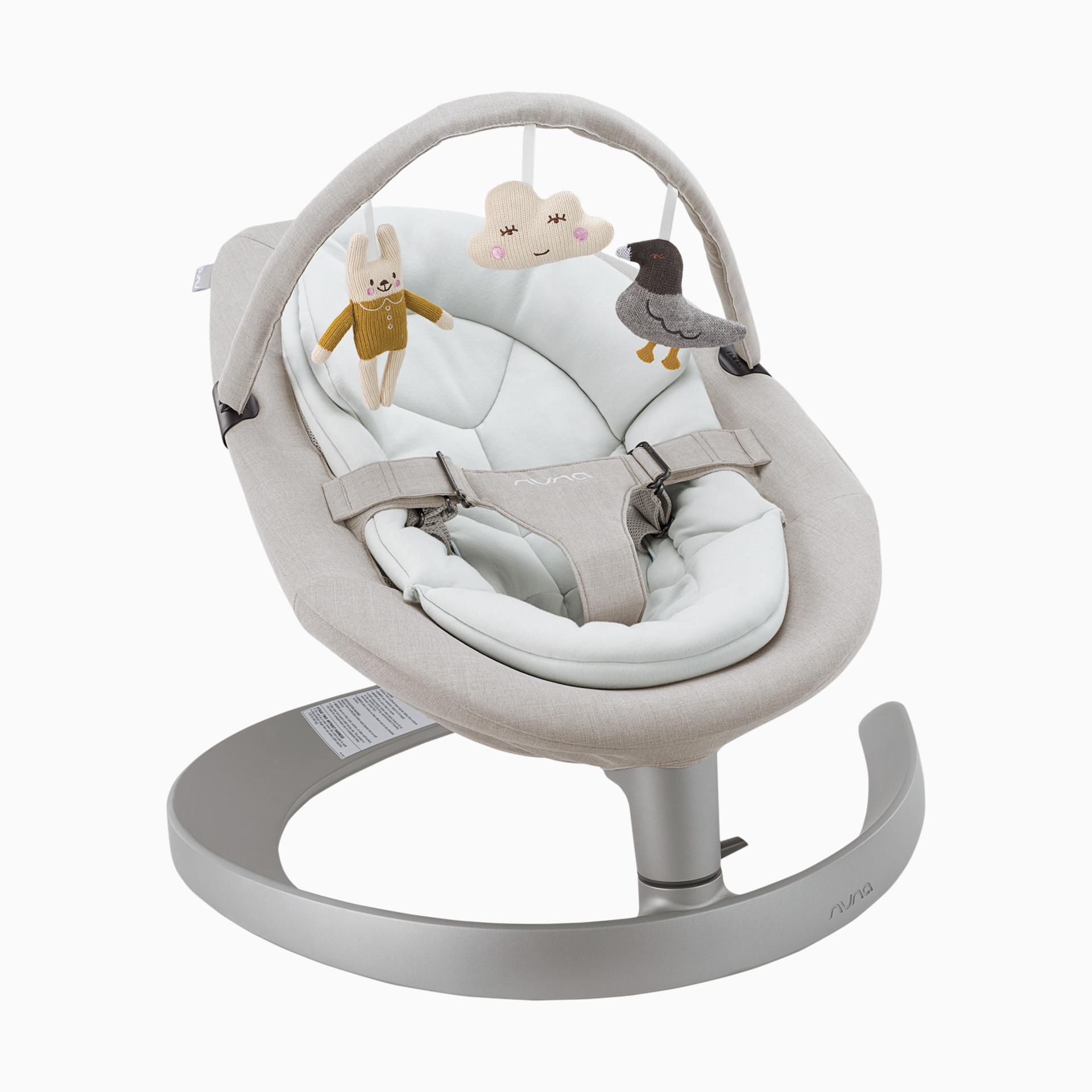Nuna LEAF Grow Baby Seat & Rocker with Toy Bar - Driftwood 