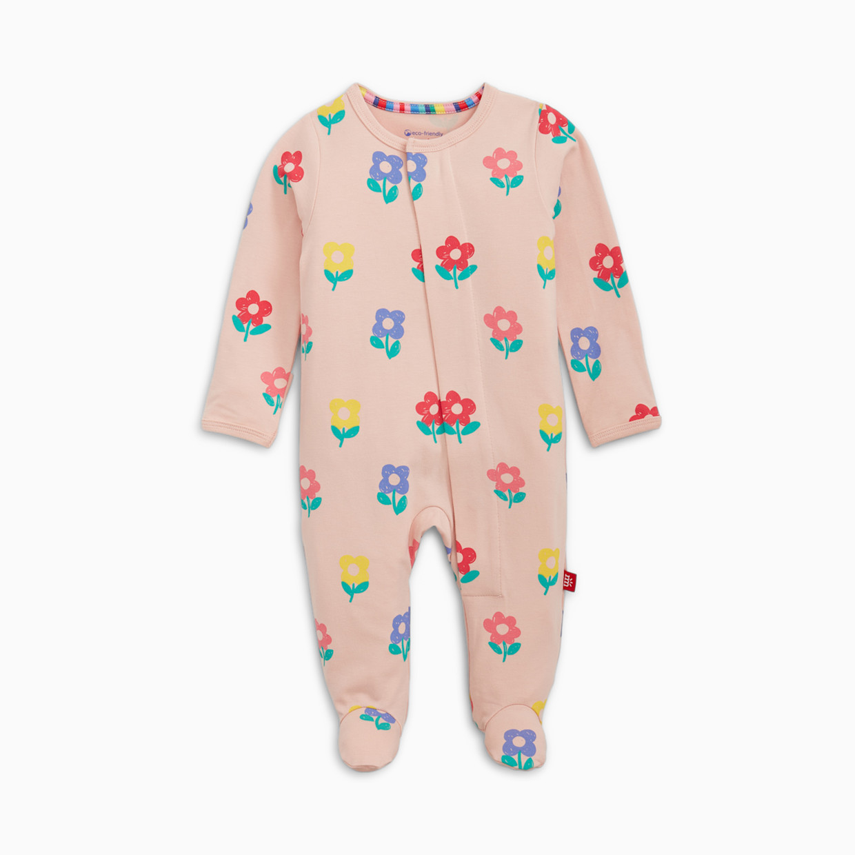 Magnetic Me Cloudstretch Magnetic Footie (2-Pack) - Floral Multi, 3-6 M.