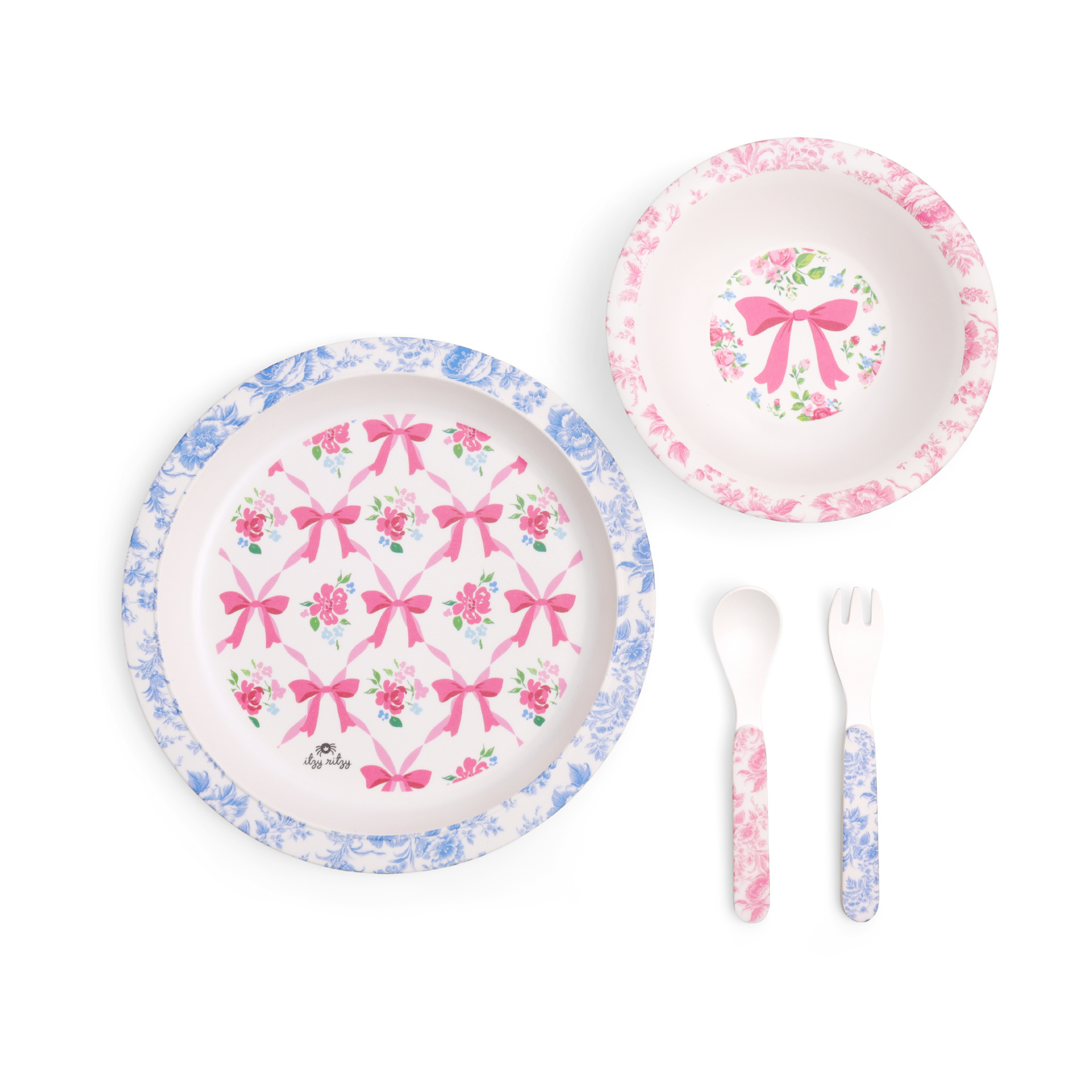 Itzy Ritzy Bistro and Sips Gift Set - Ribbons & Roses, 6m+.