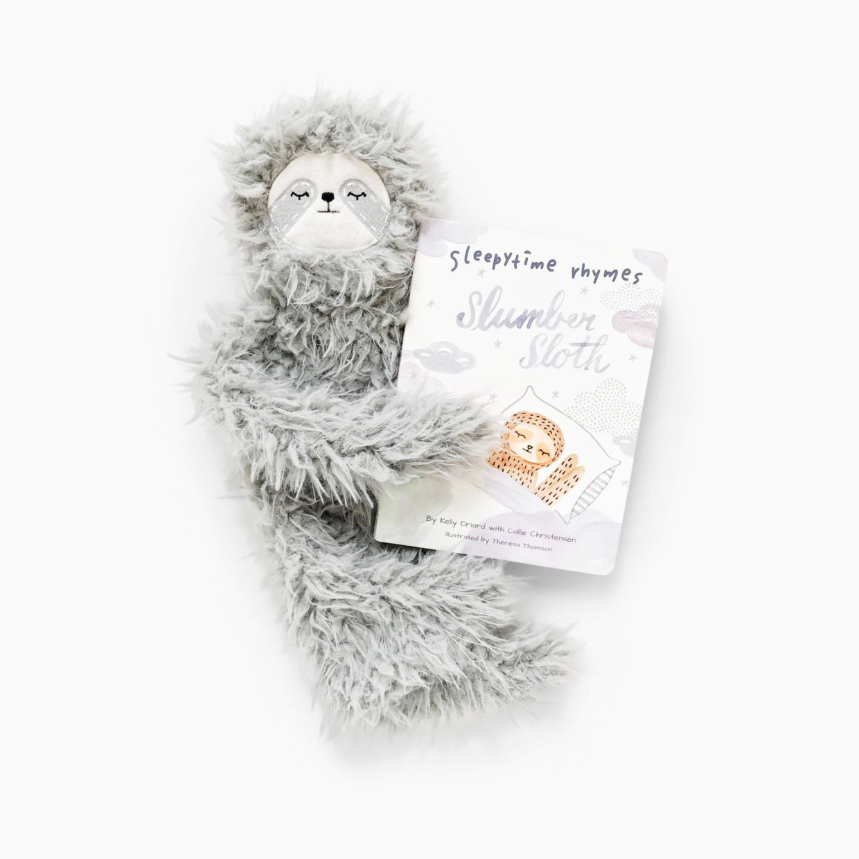 Slumberkins Plush Snuggler & Board Book Bundle 2019 (Discontinued) - Sloth (Relaxation).