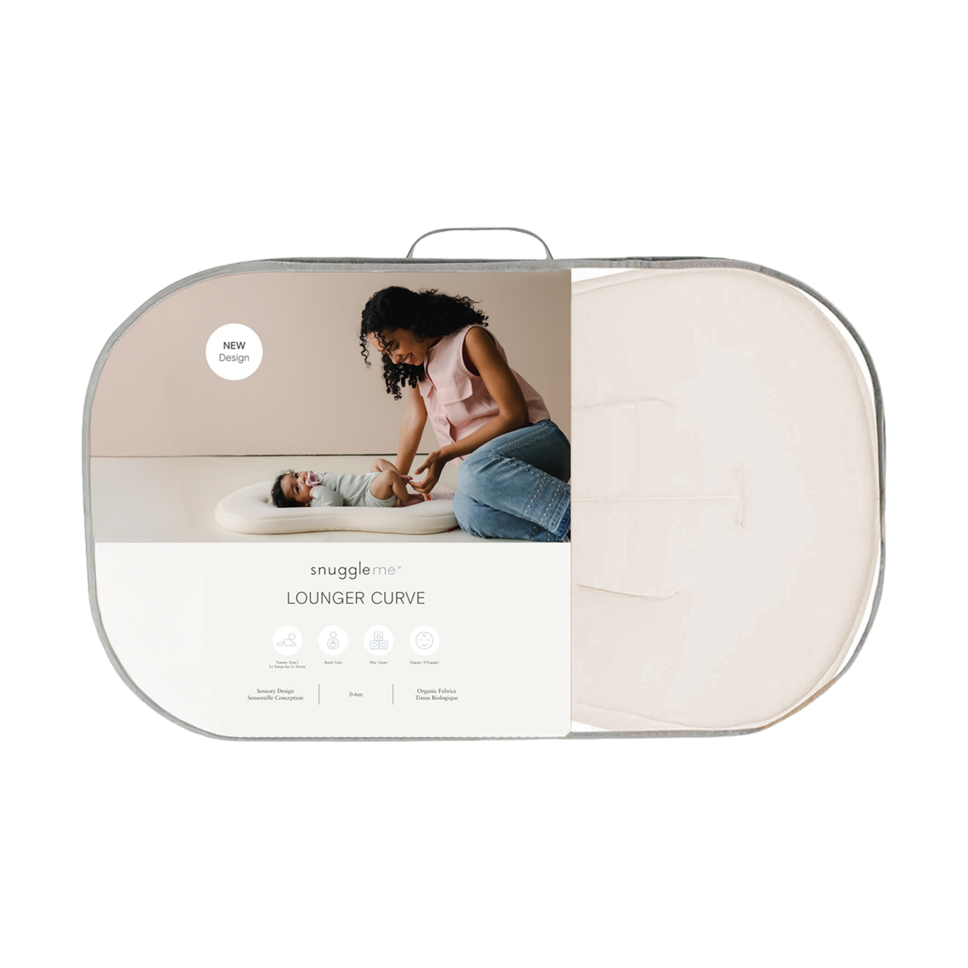 Snuggle Me Organic Infant Lounger Curve - Dune.