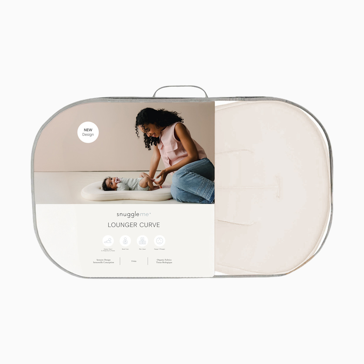 Snuggle Me Organic Infant Lounger Curve - Dune.