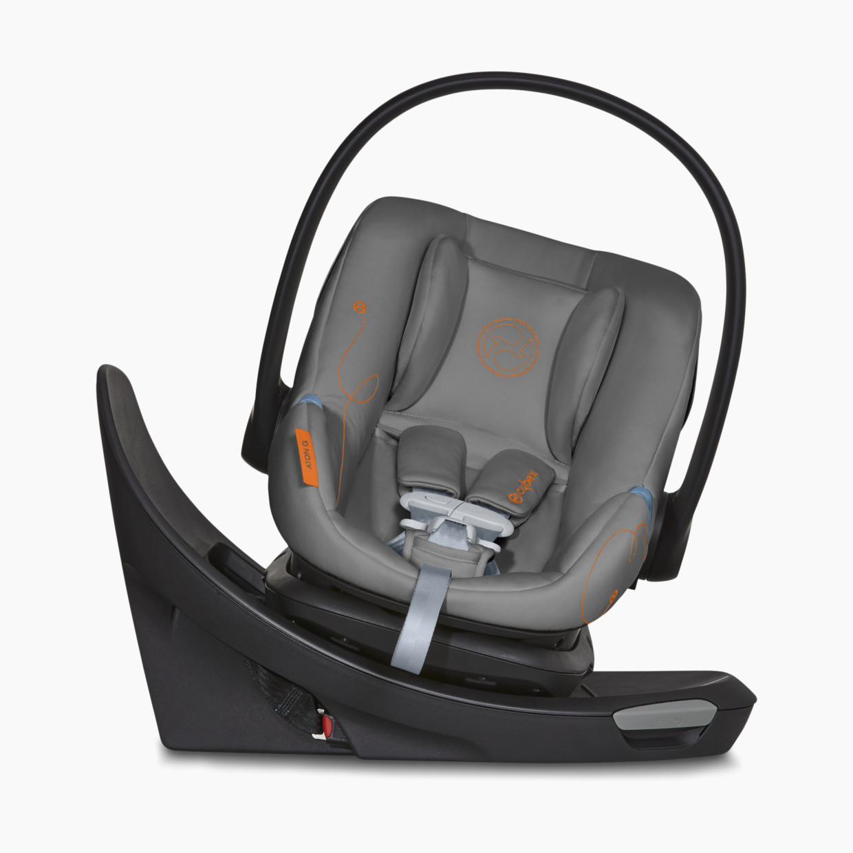 Cybex Aton G Swivel Infant Car Seat - Lava Grey, 1.