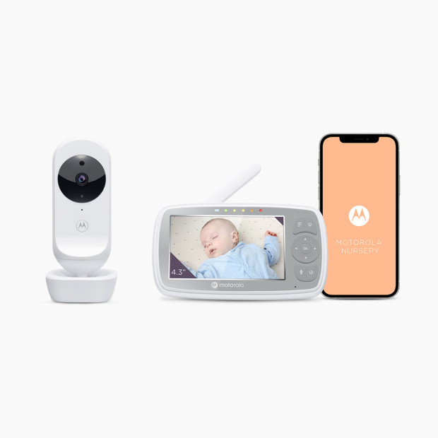 Babysense V43 Split Screen Video Baby Monitor lets you see two