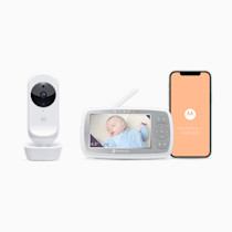 Motorola Nursery Baby Monitor with Camera and Audio, 4.3" Screen VM44 with WiFi, Long Range, Zoom/Tilt, Temperature Sensor, Lullabies, Night Vision