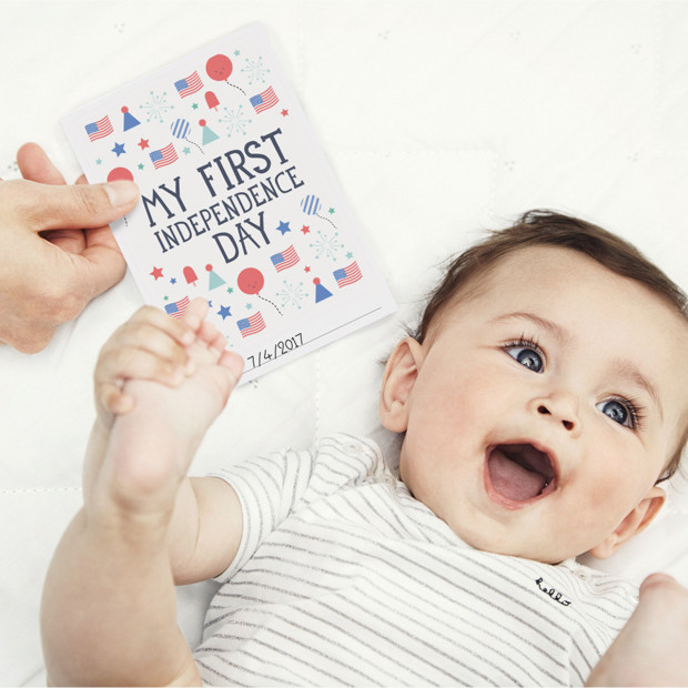 Milestone Baby's First Holidays Photo Card Booklet.
