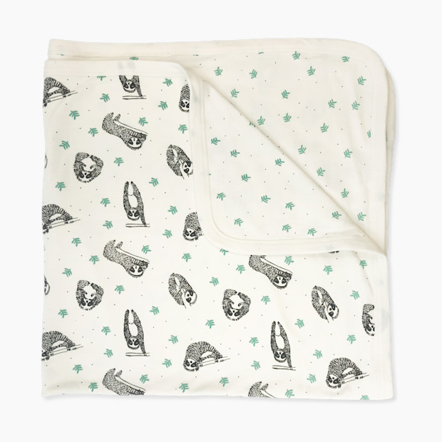 Finn + Emma Organic Cotton Reversible Blanket - Sloths.