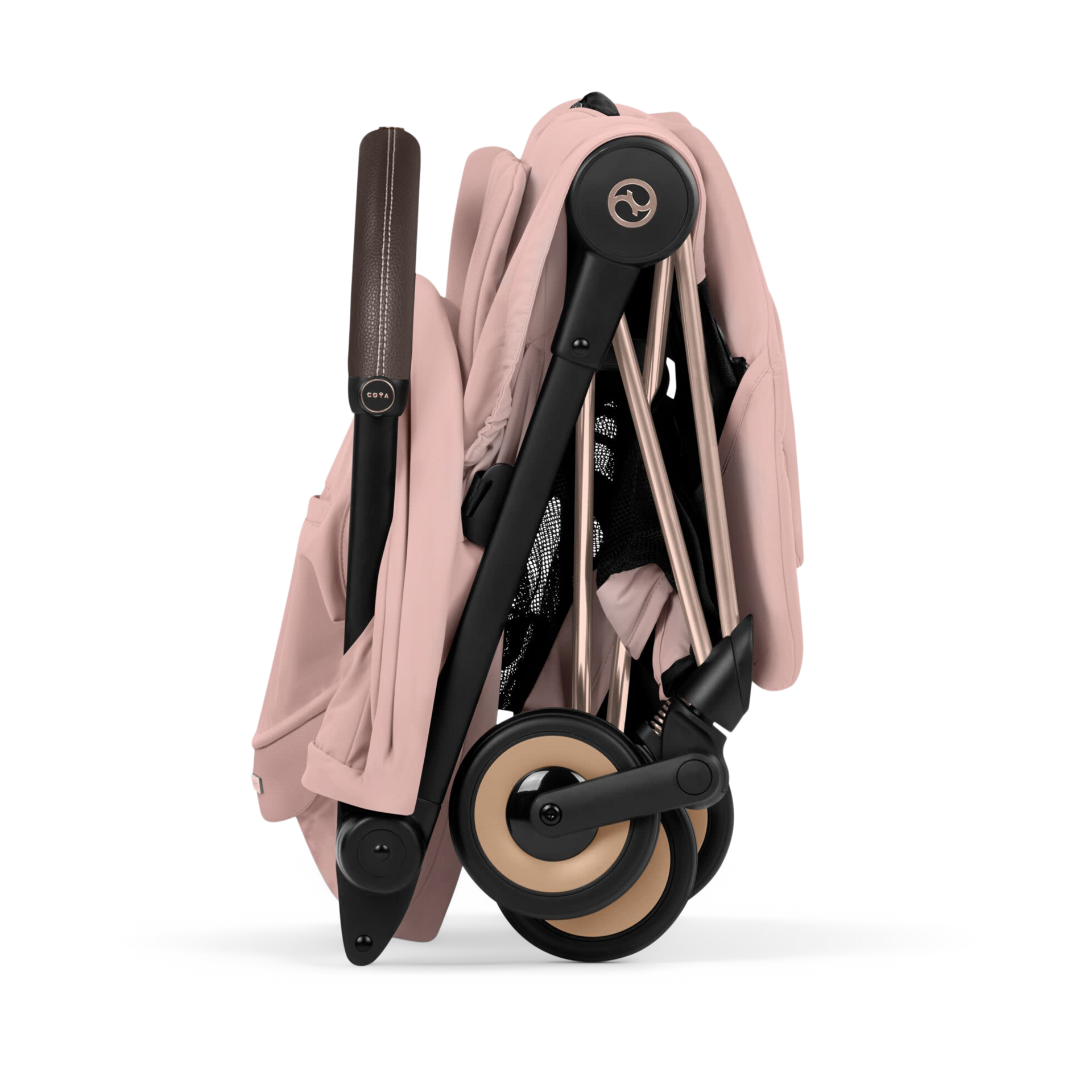 Cybex COYA Stroller - Style Collection - Matte Black Frame/Cozy Beige Lux Seat.