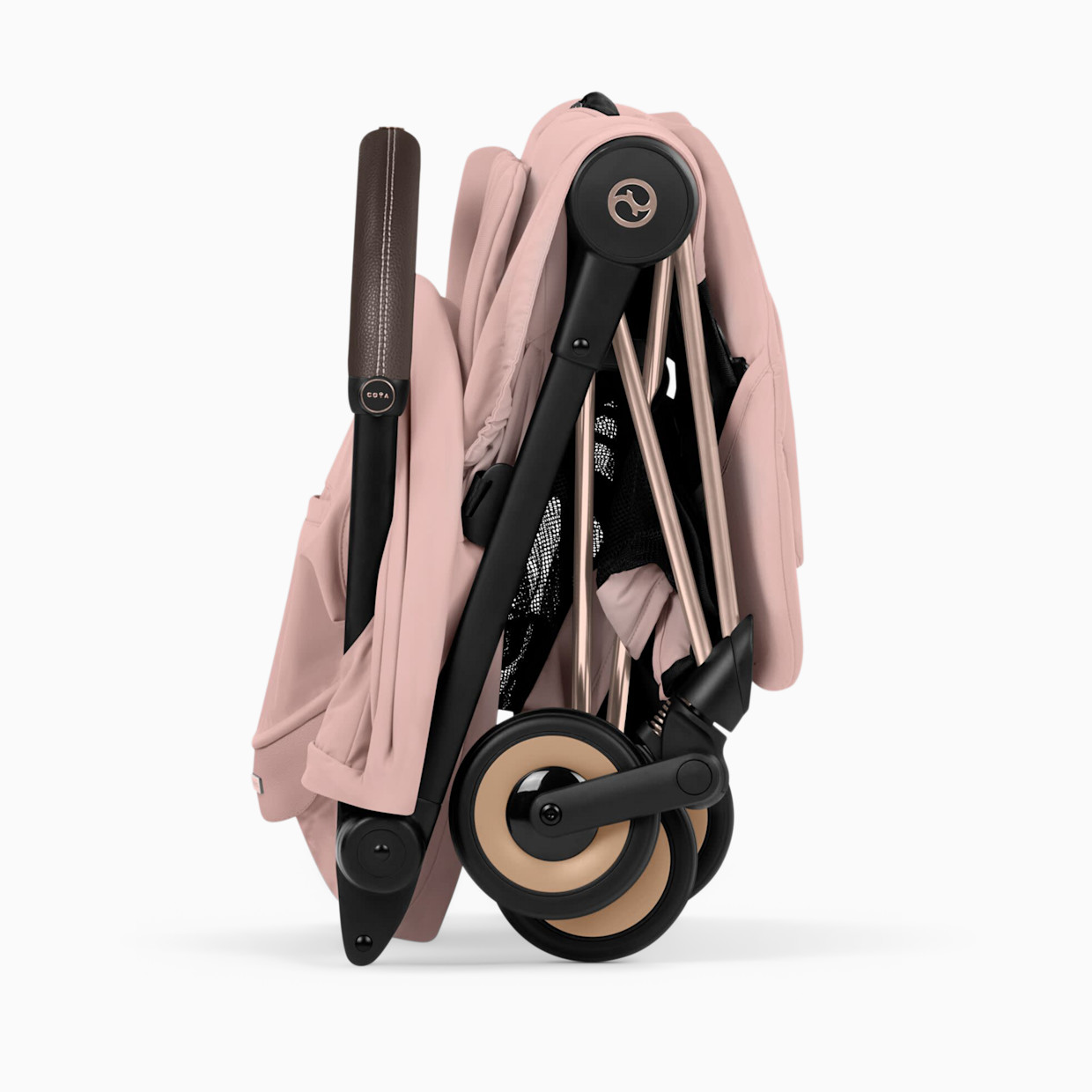 Cybex COYA Stroller - Style Collection - Matte Black Frame/Cozy Beige Lux Seat.