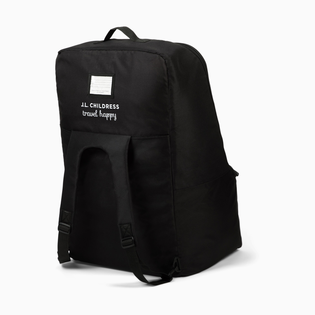 JL Childress Deluxe Padded Backpack Car Seat Travel Bag - Black.