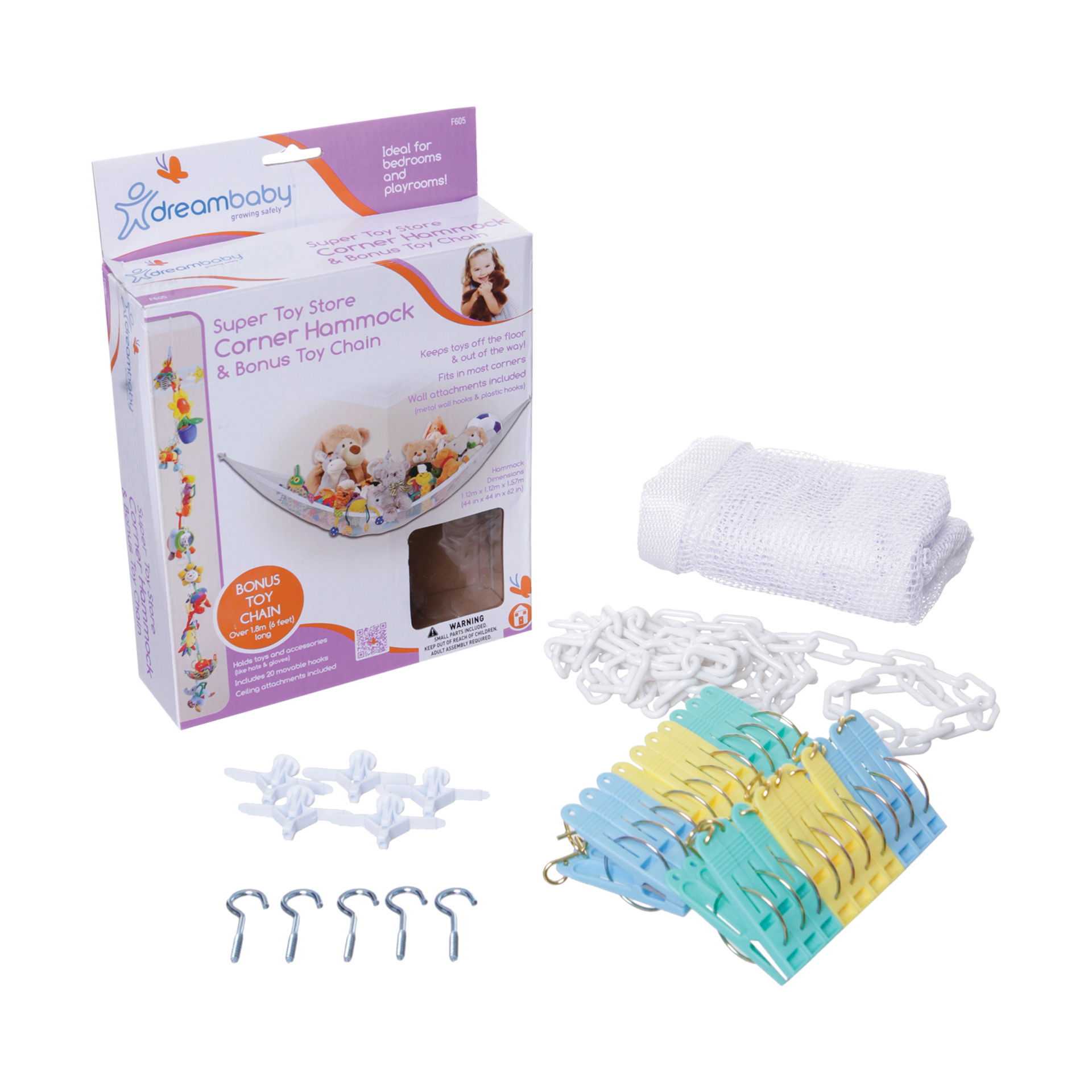 Dreambaby Super Toy Hammock and Toy Chain.
