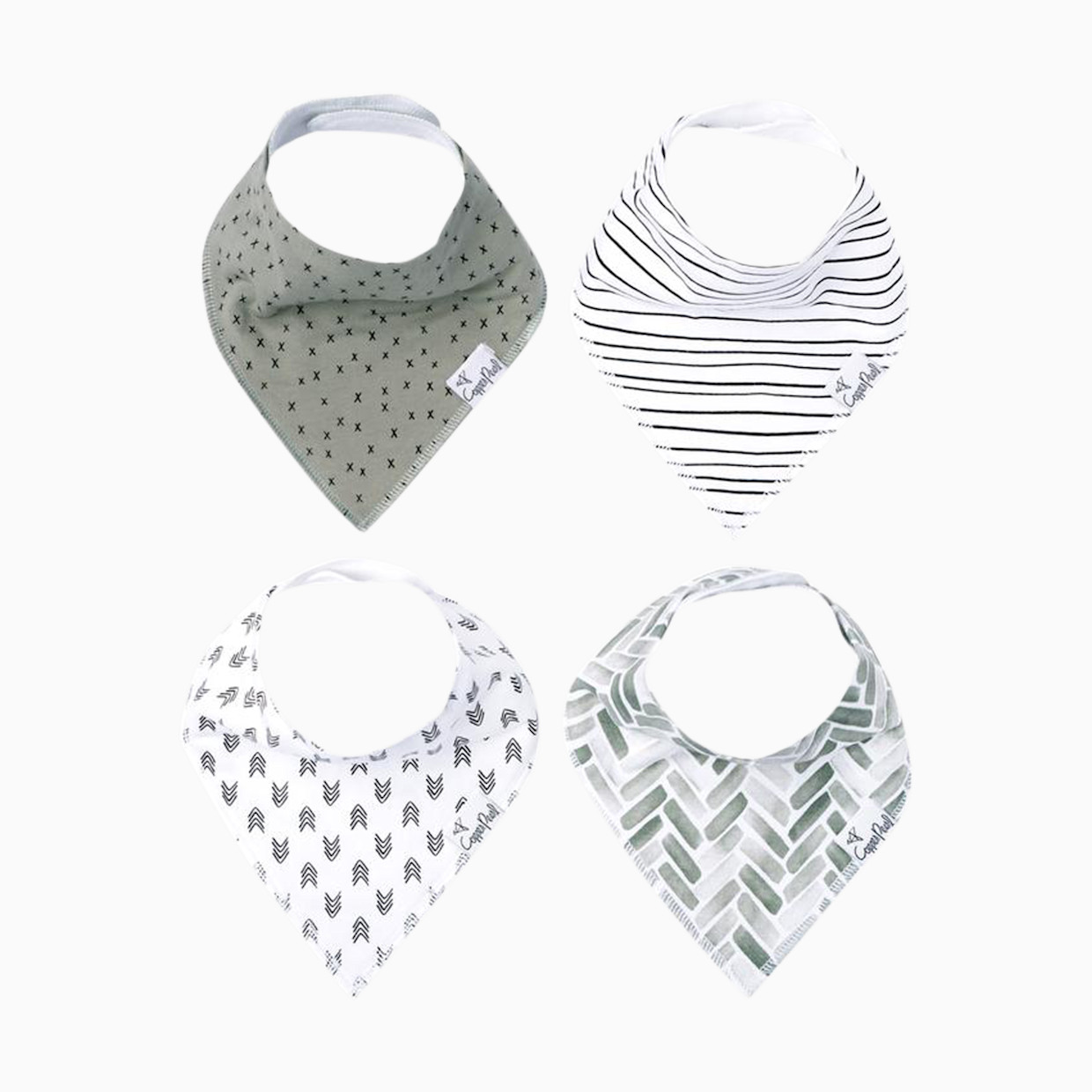 Copper Pearl Printed Bandana Bib Set (4-Pack) - Alta.