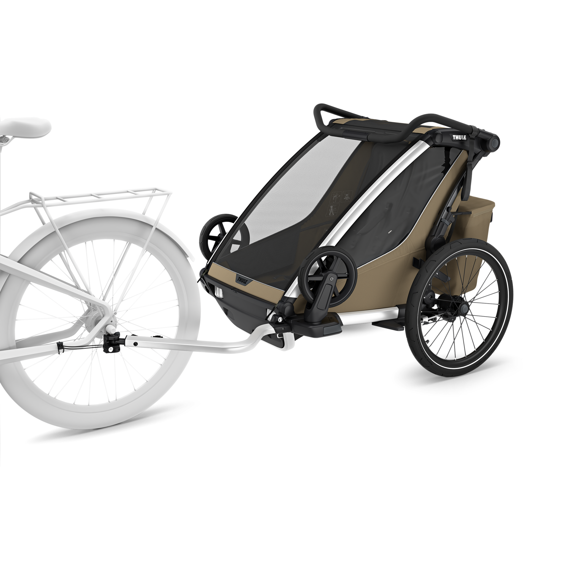 Thule Chariot Cross 2 Double - Faded Khaki.