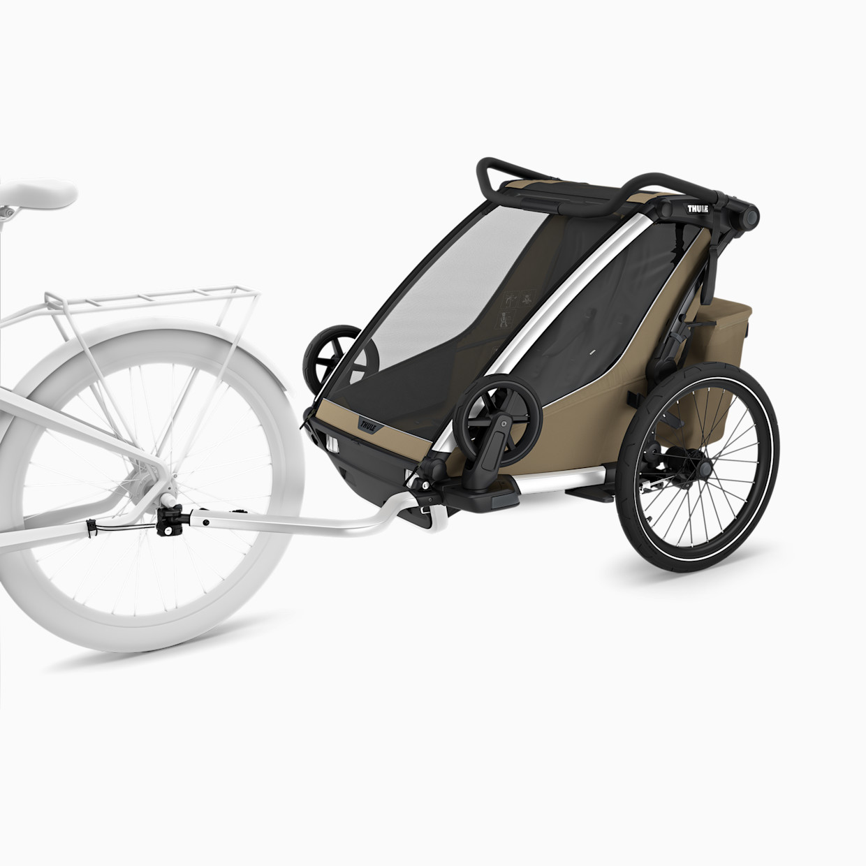 Thule Chariot Cross 2 Double - Faded Khaki.