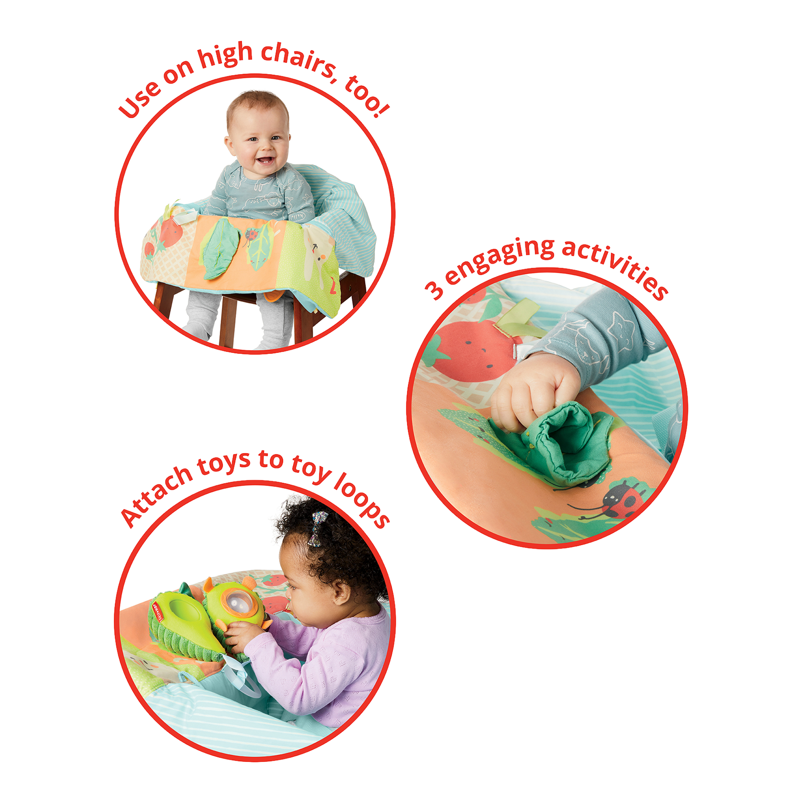 Skip Hop Farmstand Take Cover Shopping Cart Cover.