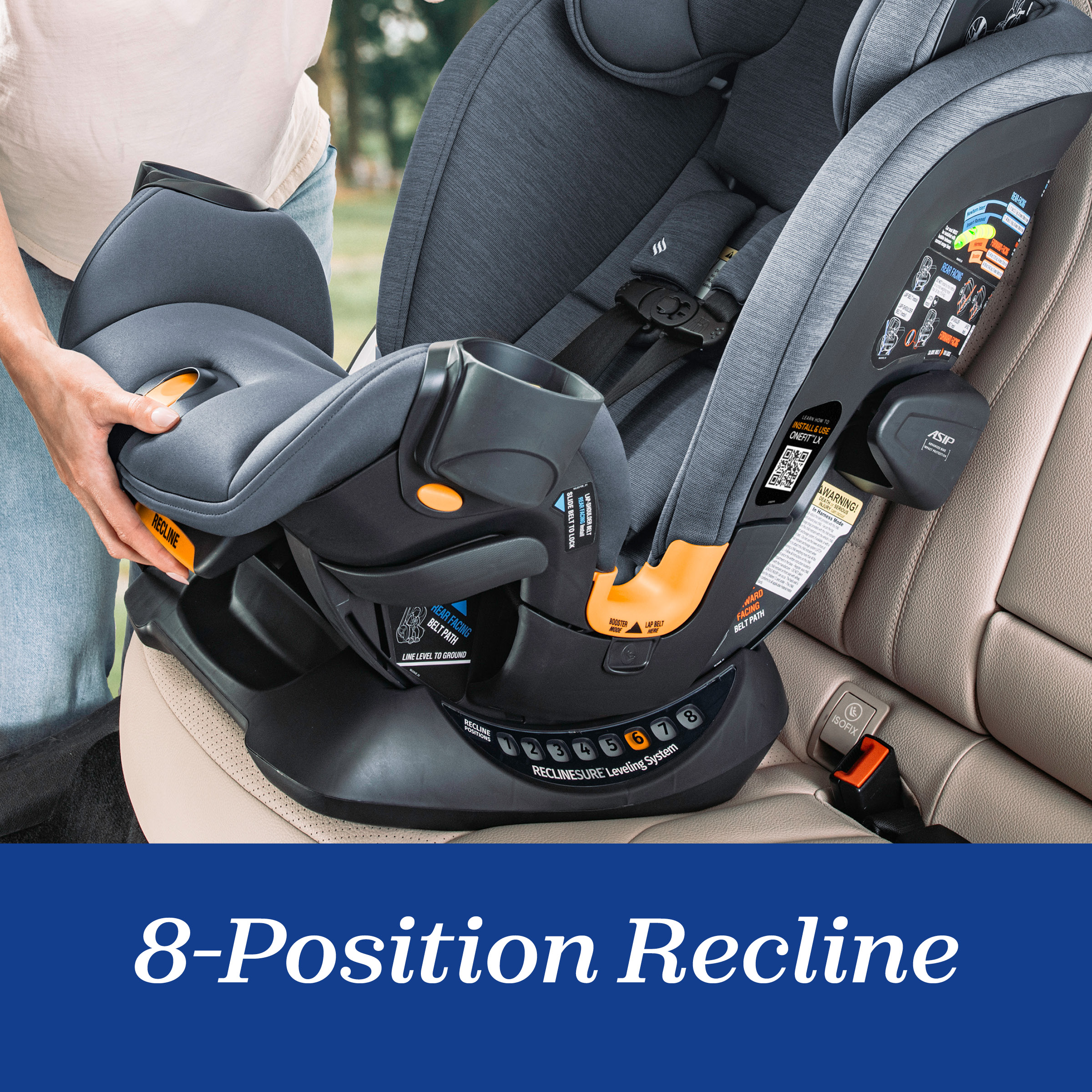 Chicco OneFit Max ClearTex All-in-One Car Seat.