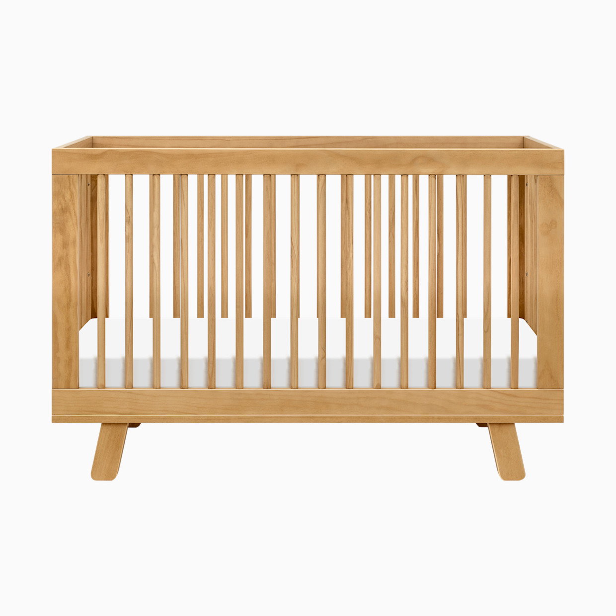 babyletto Hudson 3-in-1 Convertible Crib with Toddler Bed Conversion Kit - Honey.