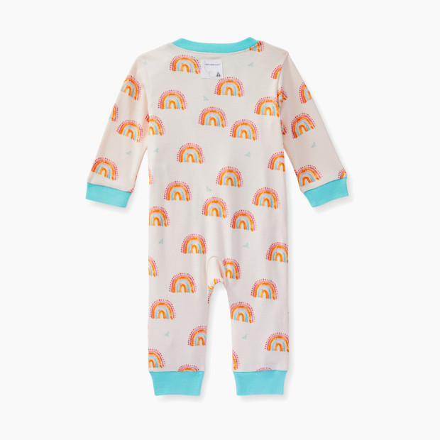 Burt's Bees Baby Organic Cotton Sleep & Play Pajamas - Sunset Rainbow, Newborn.