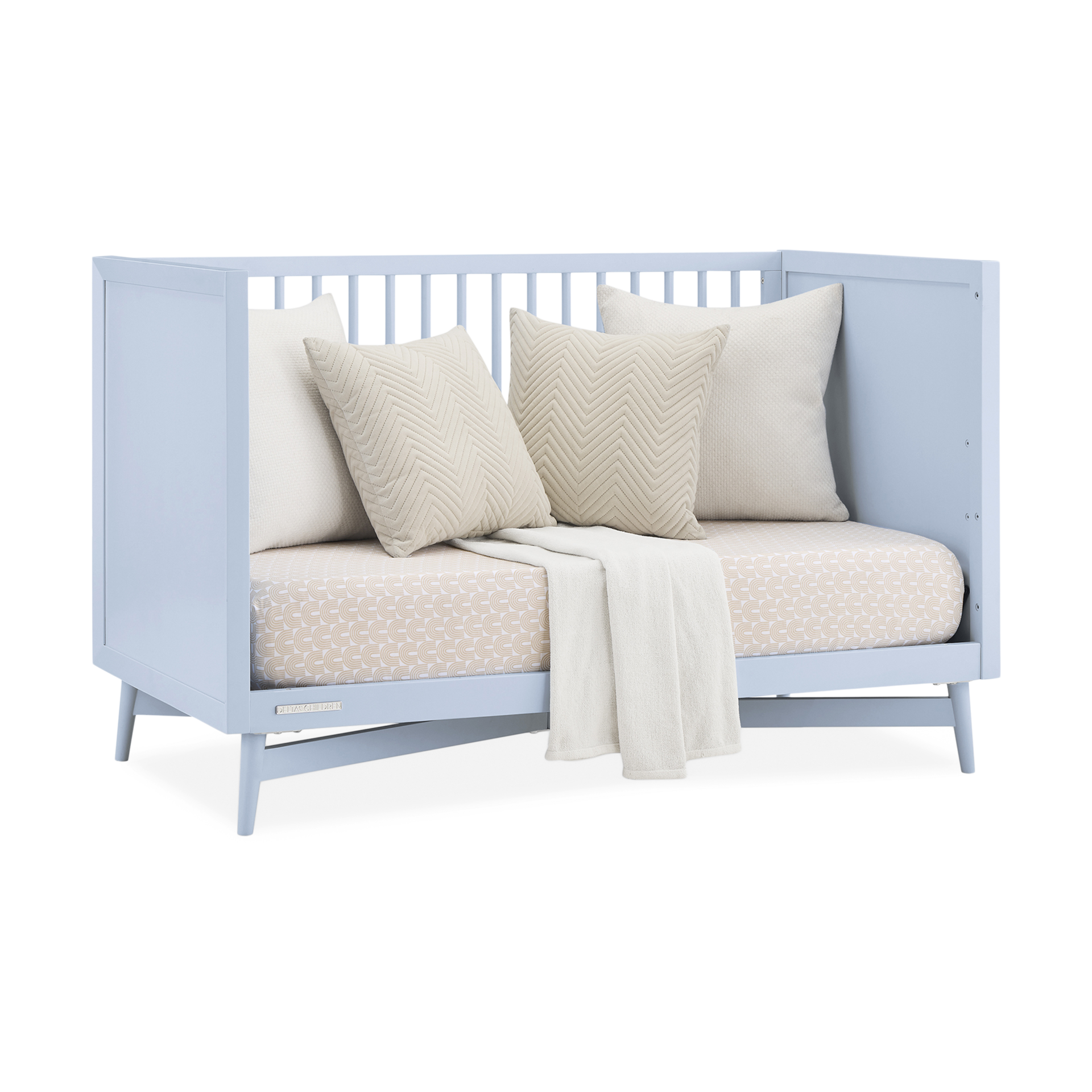 Delta Children Dylan 4-in-1 Convertible Crib - Cloud Blue.