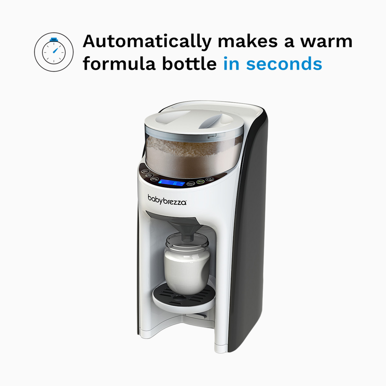 Baby Brezza Formula Pro Advanced - White On Black.