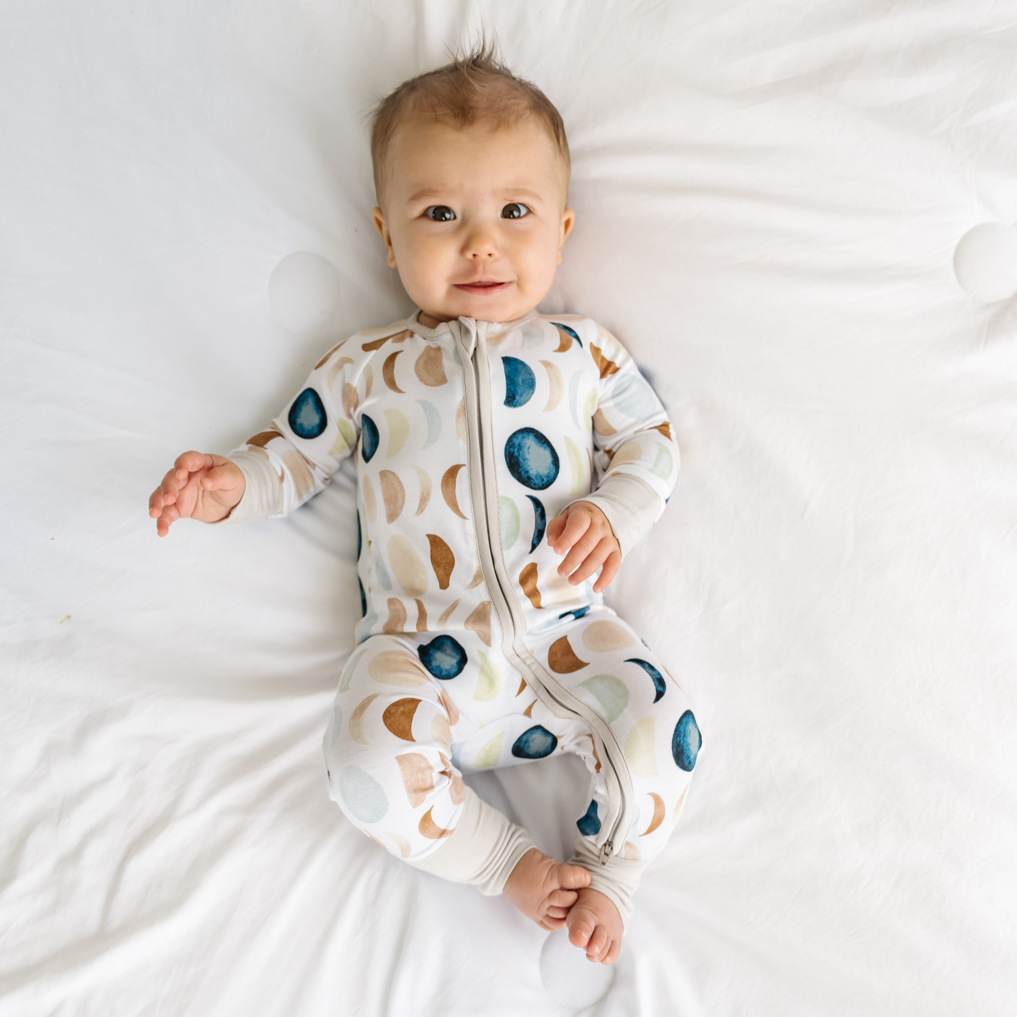 Little Sleepies Zippy - Moon Phases, 0-3 M.