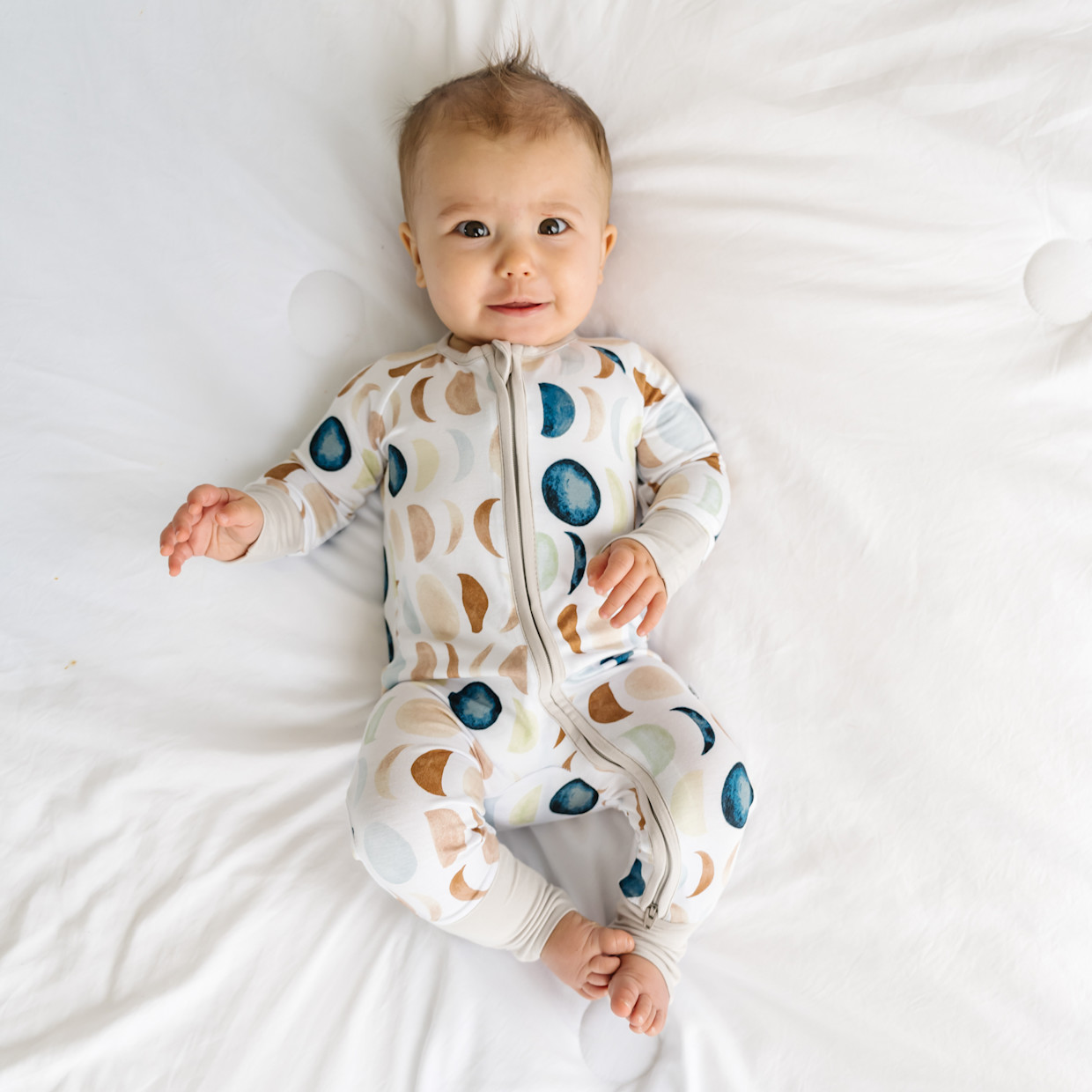 Little Sleepies Zippy - Moon Phases, 3-6 M.