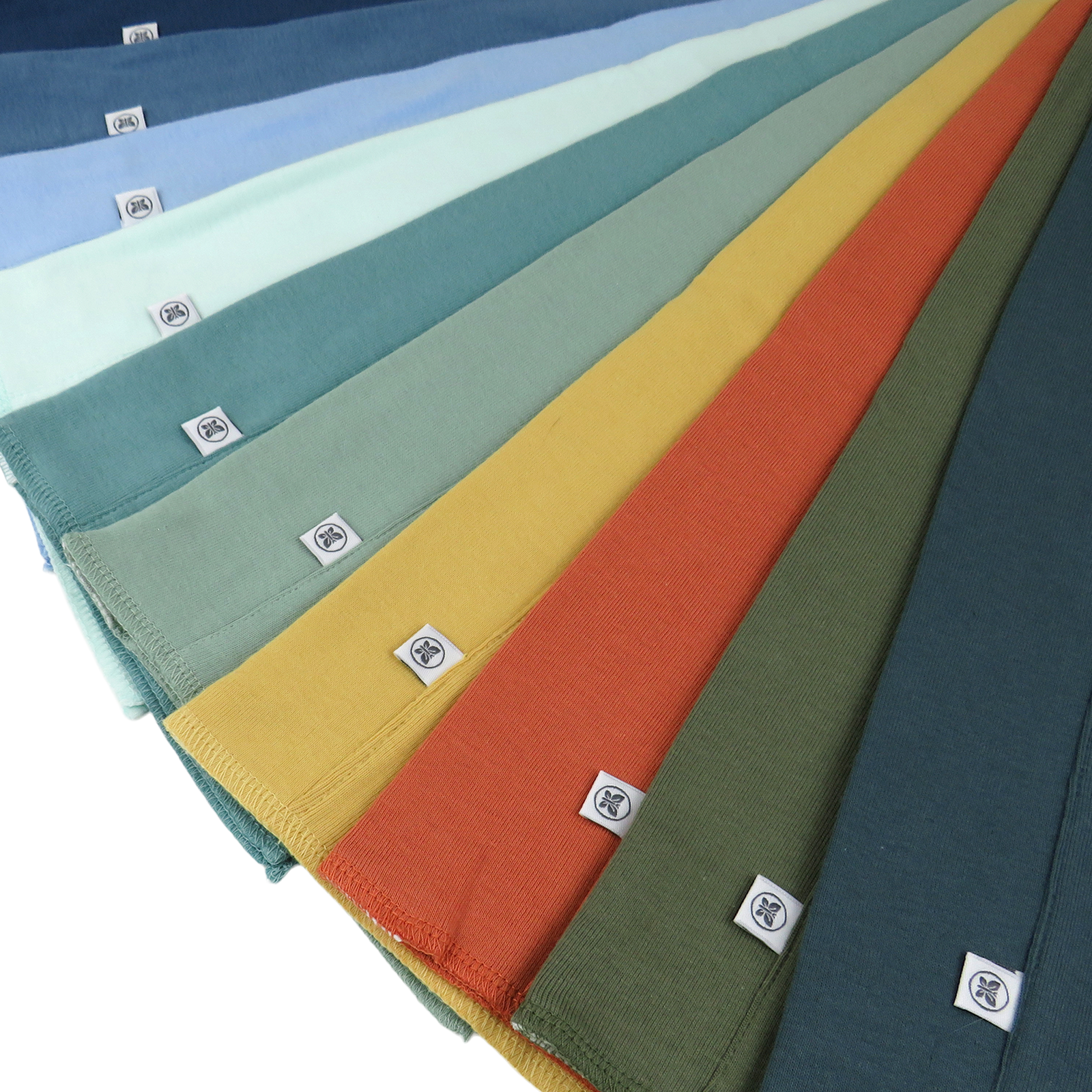 Honest Baby Clothing 10-Pack Organic Cotton Tri-fold Burp Cloths.