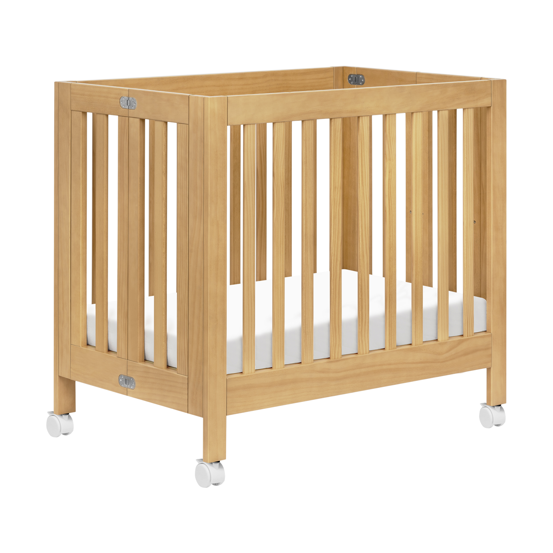 babyletto Origami Mini Crib - Honey.