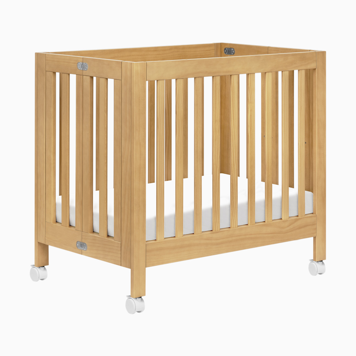 babyletto Origami Mini Crib - Honey.