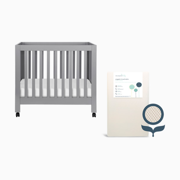 babyletto x Naturepedic Mini Origami Crib & Mini Organic Mattress Bundle.