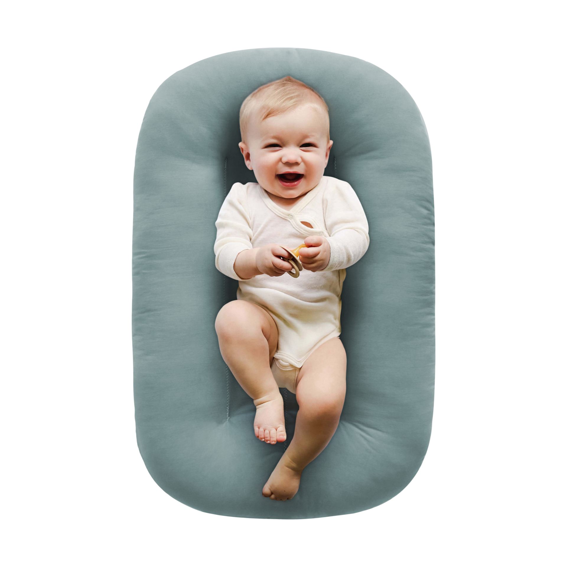 Snuggle Me Organic Organic Infant Lounger Slate Babylist Shop