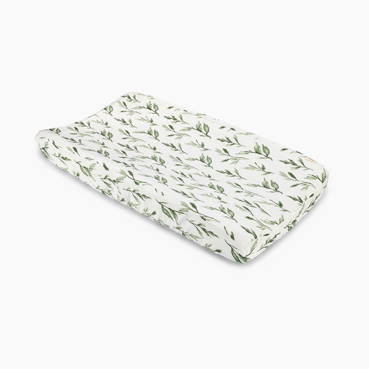 Crane Baby Cotton Quilted Change Pad Cover - Parker Leaf.